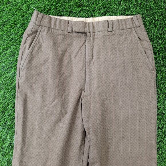 Vintage 80s MOD Disco Hippie Pants 30x29 Creased Talon Brown - Picture 13 of 16
